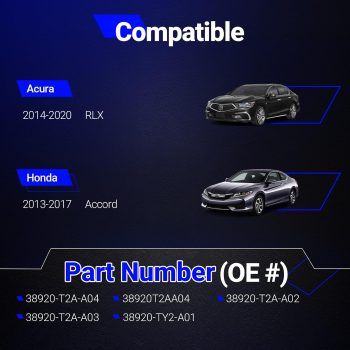 اكس 4 اكس زد مستشعر بطارية السيارة 38920-T2A-A04 مع موصل ضفيرة لهوندا اكورد 2013-2017 / 2014-2020 RLX