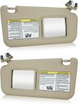 حاجب شمس تويوتا راف 4 2006-2013 مع مرآة LED