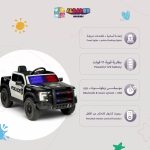 سيارة شرطة كهربائية للأطفال من البادر، فورد F150 12 فولت مع تحكم عن بعد وبلوتوث