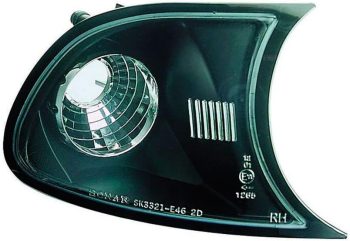 مجموعة مؤشرات أمامية بي ام دبليو الفئة الثالثة E46 1998-2001 - أسود