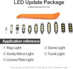 مجموعة مصابيح LED داخلية 11 قطعة لسيارة هونداي سانتا في 2013-2020 مع أداة تركيب