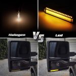 مصابيح إشارة انعطاف LED كهرمانية لمرآة جانبية لفورد F150 2004-2014 - زناكيوتو (2 قطعة)
