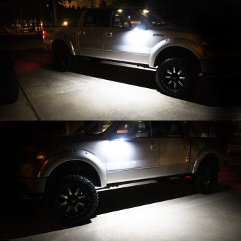 مصباح باب مرآة جانبية LED فورد F150 اكسبلورر ايدج اكسبيديشن فليكس فيوجن توروس اكس 6000 كلفن من روكسيفي - قطعتين